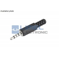 JACK Zástrčka 3,5mm 4-pin Plastová na kábel